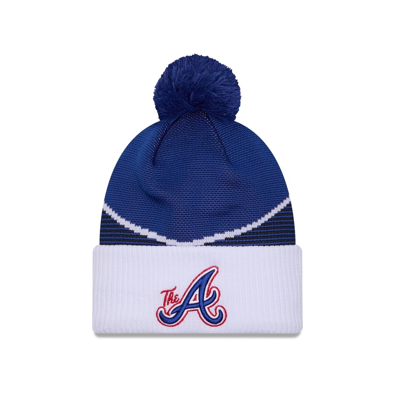 Atlanta Braves City Connect Pom Knit Hat One Size