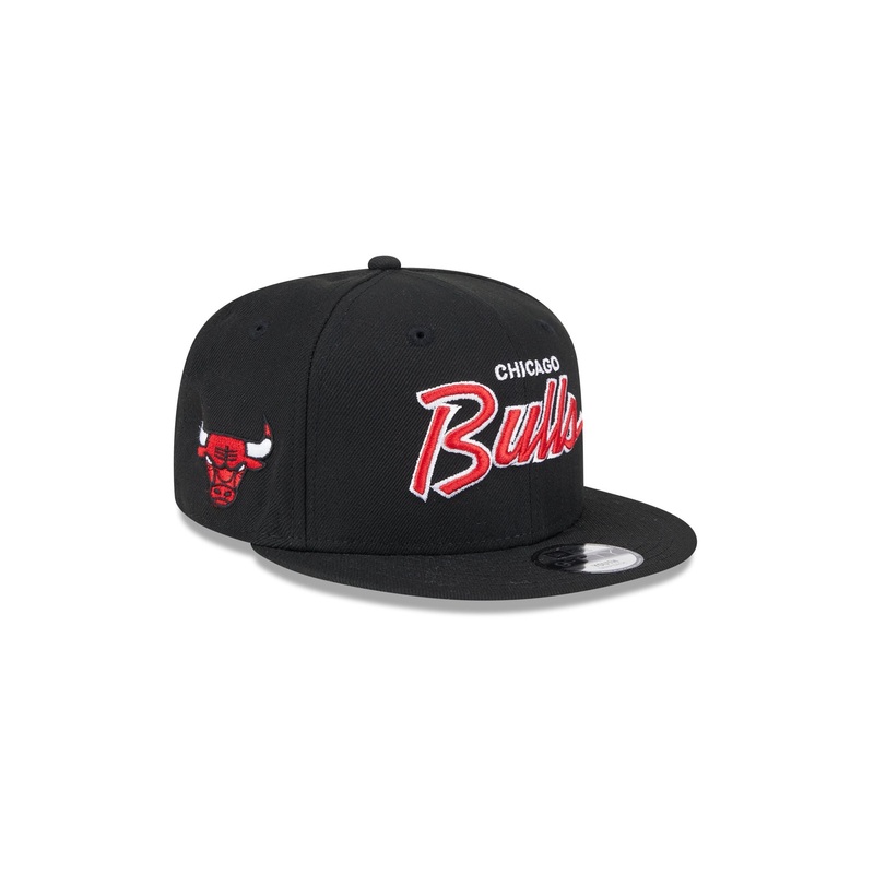 Chicago Bulls Script Kids 9FIFTY Snapback Hat One Size
