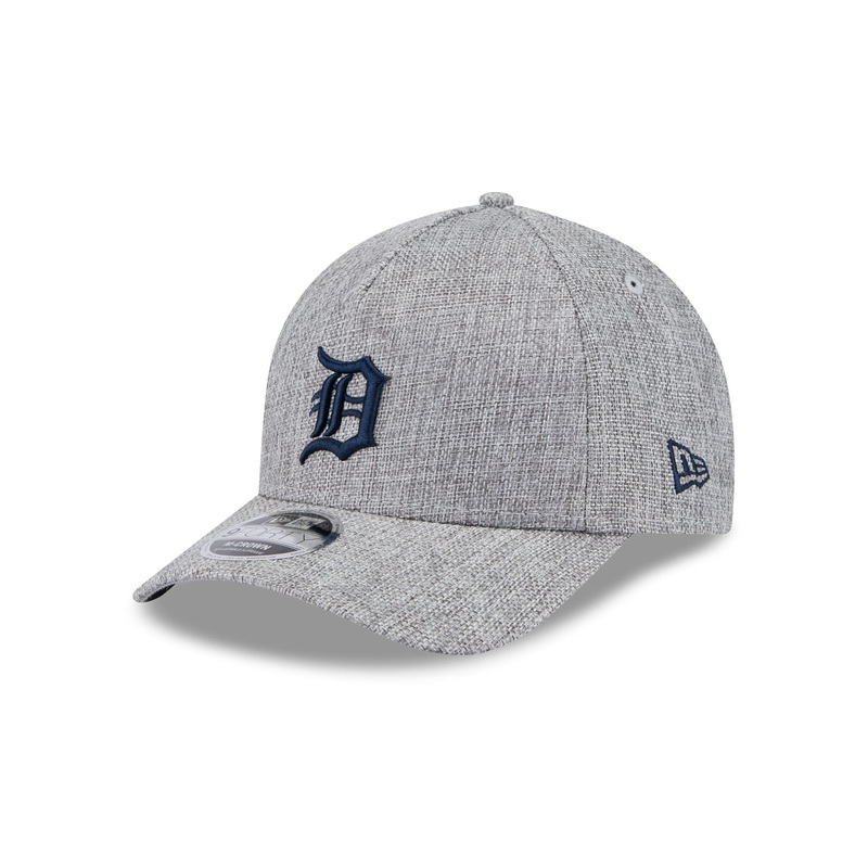 Detroit Tigers Cotton Weave Gray 9FORTY M-Crown A-Frame Snapback Hat One Size