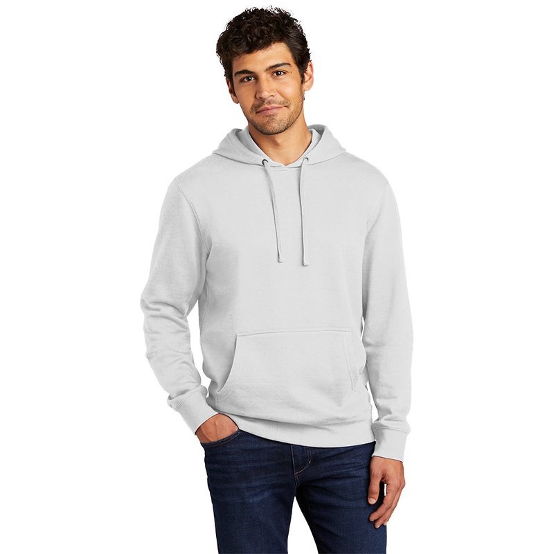 District DT6100 V.I.T. Fleece Hoodie – White Smoke White Smoke XS