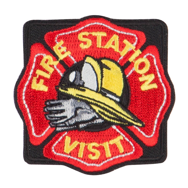 Fire Department Tour Patches Black One Size