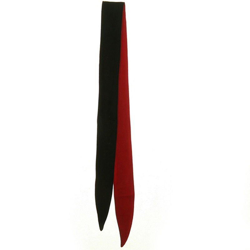 Moisture Wicking Headband Black White One Size
