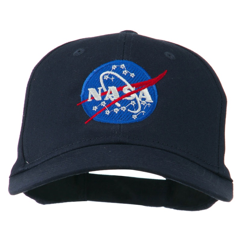 NASA Insignia Embroidered Cotton Twill Cap Navy One Size