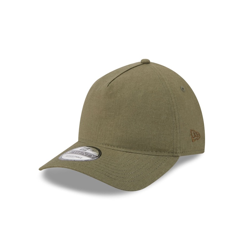 New Era Cap Olive Green 9TWENTY A-Frame Adjustable Hat One Size