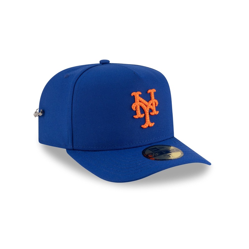 New York Mets Script Safety Pin 59FIFTY A-Frame Fitted Hat 7