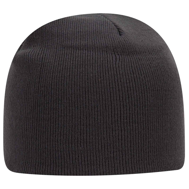 Otto 8 Inch Classic Knit Beanie, Acrylic Knit Cap – 82-1010 Char. Gray