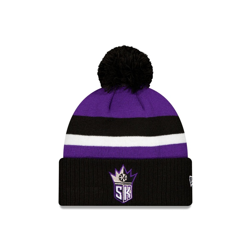Sacramento Kings Classic Edition Black Pom Knit Hat One Size