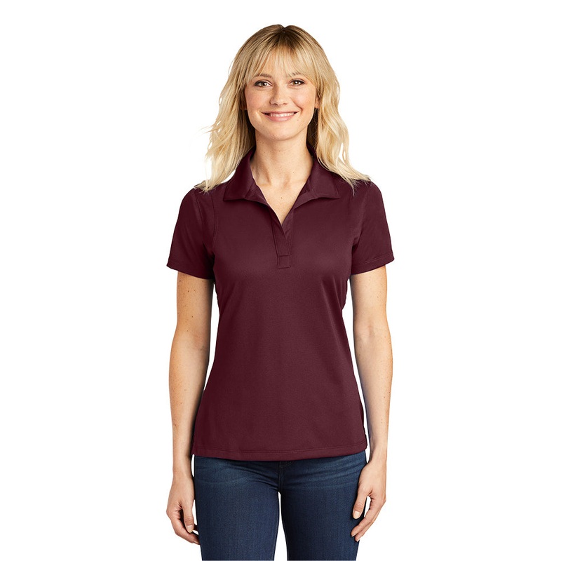 Sport-Tek LST650 Ladies Micropique Sport-Wick Polo – Maroon Maroon XS
