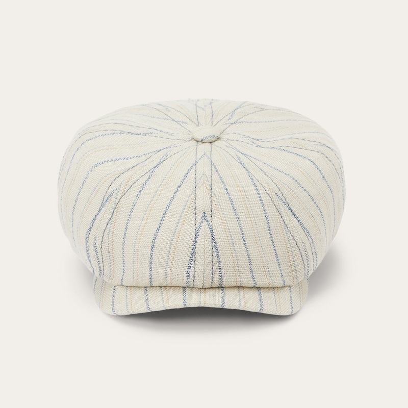 Striped Linen Hatteras Off White with Stripes S