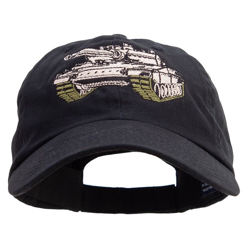 US Army Tank Embroidered Low Profile Dyed Cotton Twill Cap Black One Size