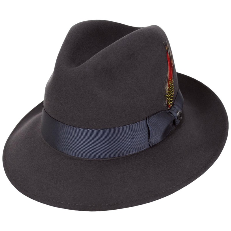 Wholesale Crosby Fur Felt Fedora Hat B2B Pre-Pack BLACK 1S-1M-2L-1XL-1XXL