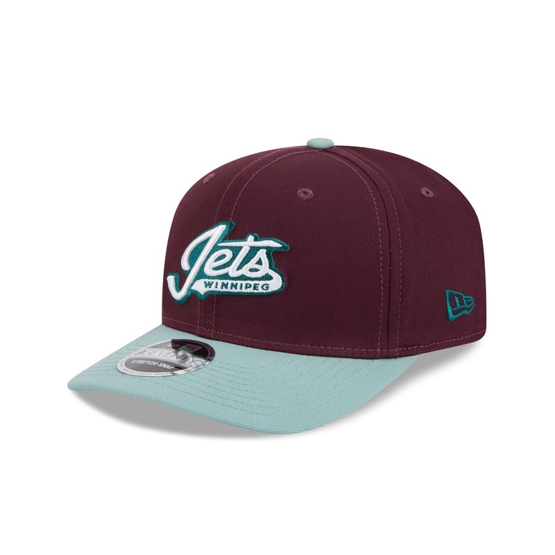 Winnipeg Jets Maroon 9SEVENTY Stretch-Snap Hat One Size