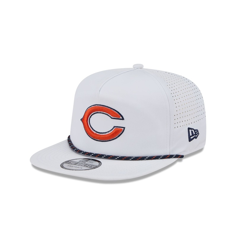 Chicago Bears Optic White Performance Rope Golfer Hat One Size