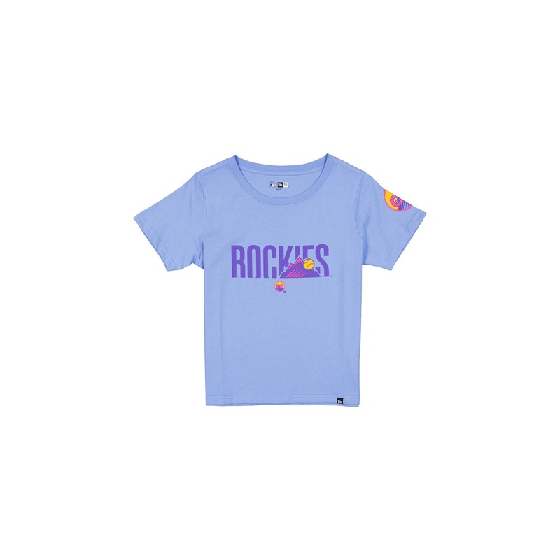 Colorado Rockies City Connect Women’s Pastel Blue T-Shirt XS