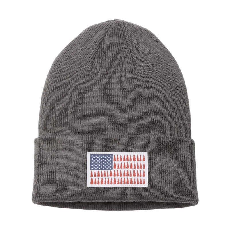 Columbia 205364 Columbia Tree Flag Cuffed Beanie Black