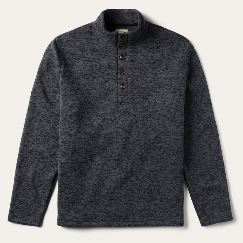 Grey Bonded Knit Sweater Grey S