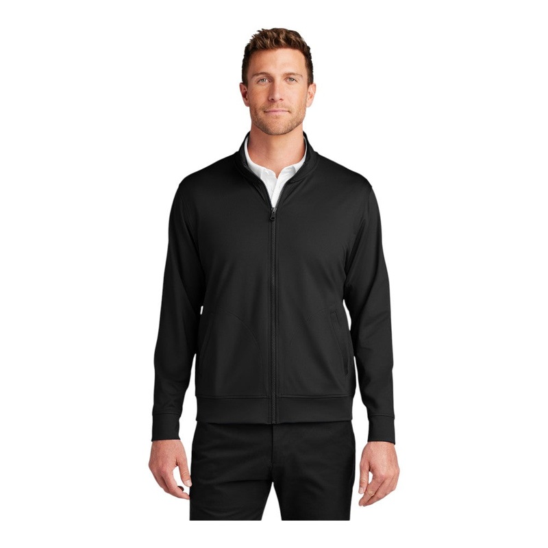 Port Authority K881 C-FREE Double Knit Full-Zip Deep Black XS