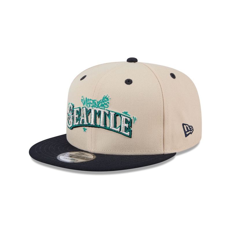 Seattle Mariners Team Art 9FIFTY Snapback Hat One Size