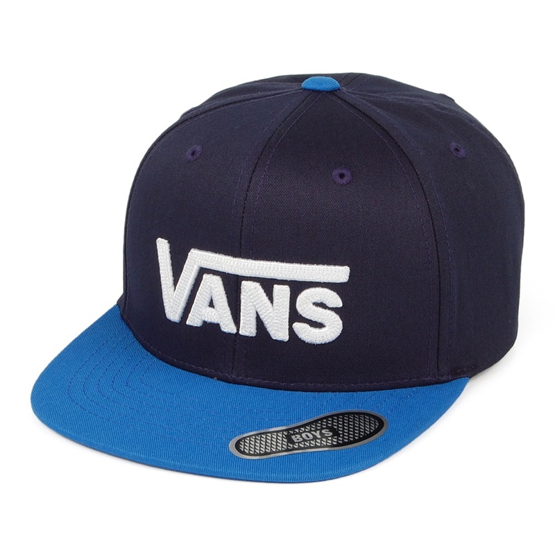 Vans Hats Kids Drop V II Snapback Cap – Navy-Blue CHILD ADJ.