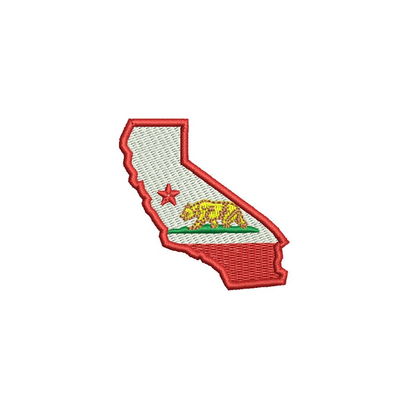 California State Flag Map Default Title One Size