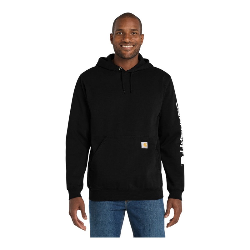 Carhartt CTK288 Midweight Hooded Logo Sweatshirt Black S