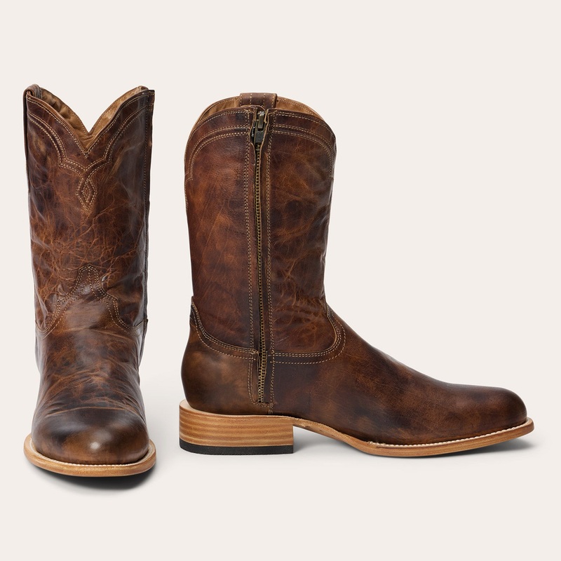Cash Zip Roper Oiled Cognac 7 D
