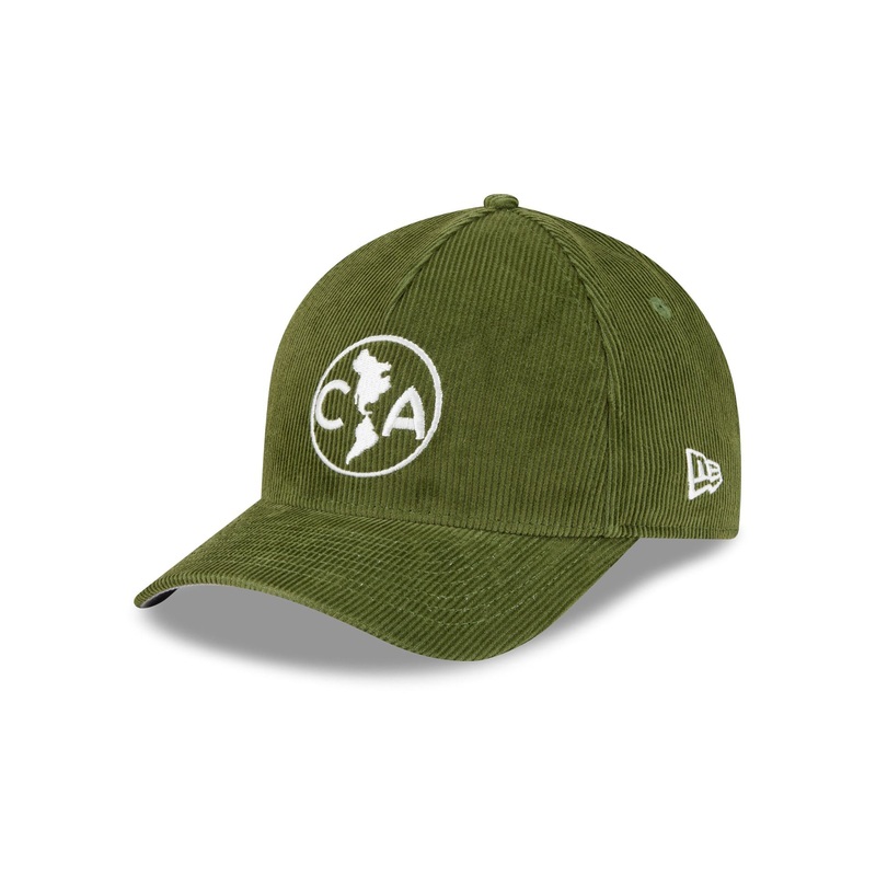 Club Amrica Olive Corduroy 9FORTY M-Crown Snapback Hat One Size