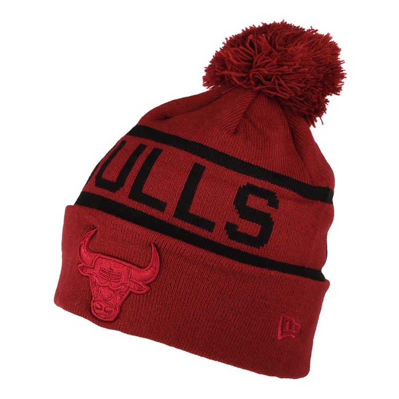 New Era Chicago Bulls Bobble Hat – NBA Tonal Jake Cuff – Cardinal 1-Size