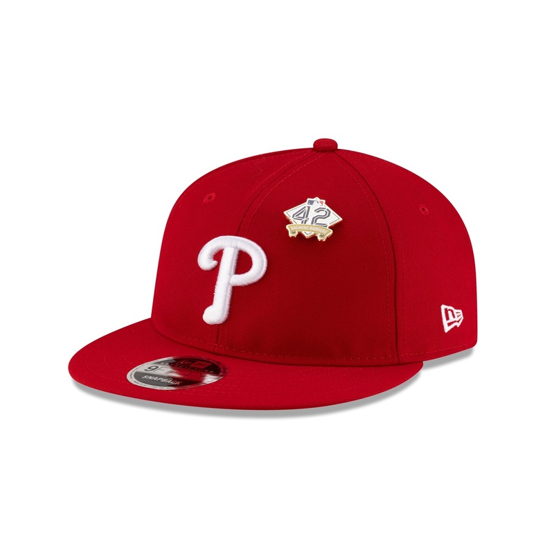 Philadelphia Phillies Jackie Robinson Day 2025 Retro Crown 9FIFTY Snapback Hat One Size