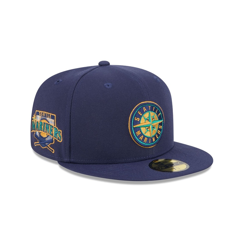 Seattle Mariners Blue Tartan 59FIFTY Fitted Hat 7