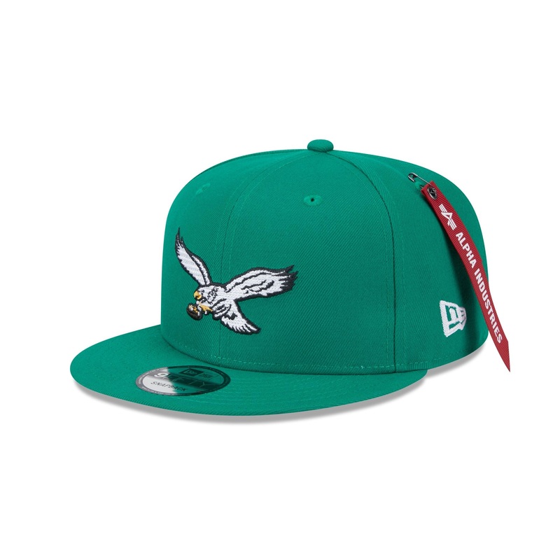 Alpha Industries x Philadelphia Eagles Historic Green 9FIFTY Snapback Hat One Size