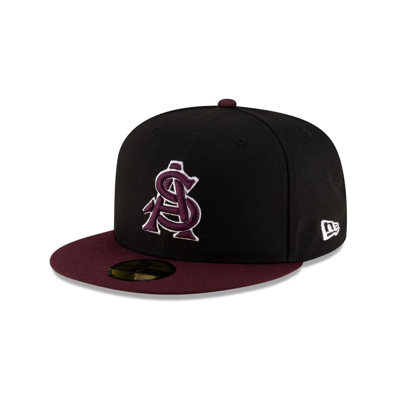 Arizona State Sun Devils Black 59FIFTY Fitted Hat 7