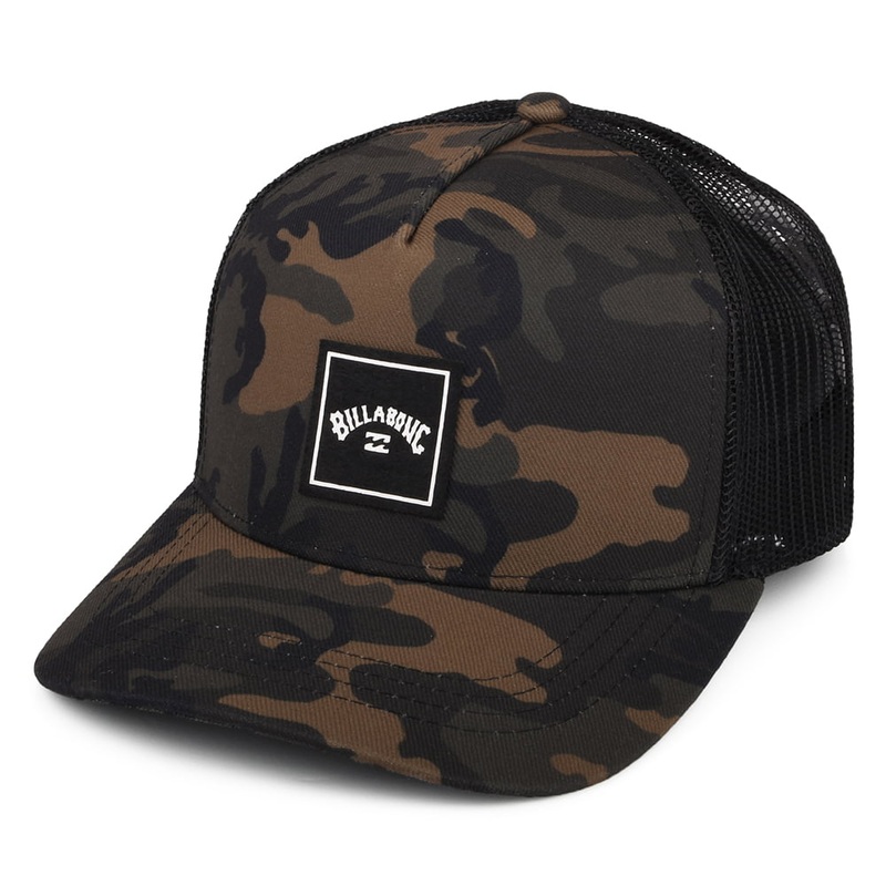 Billabong Hats Stacked Trucker Cap – Camouflage Adjustable