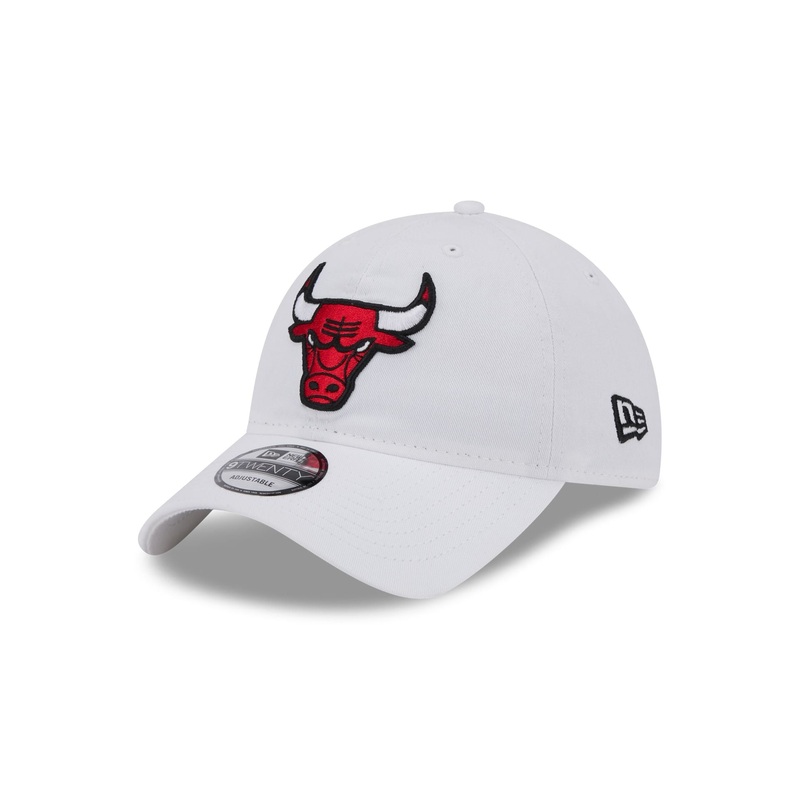 Chicago Bulls White 9TWENTY Adjustable Hat One Size