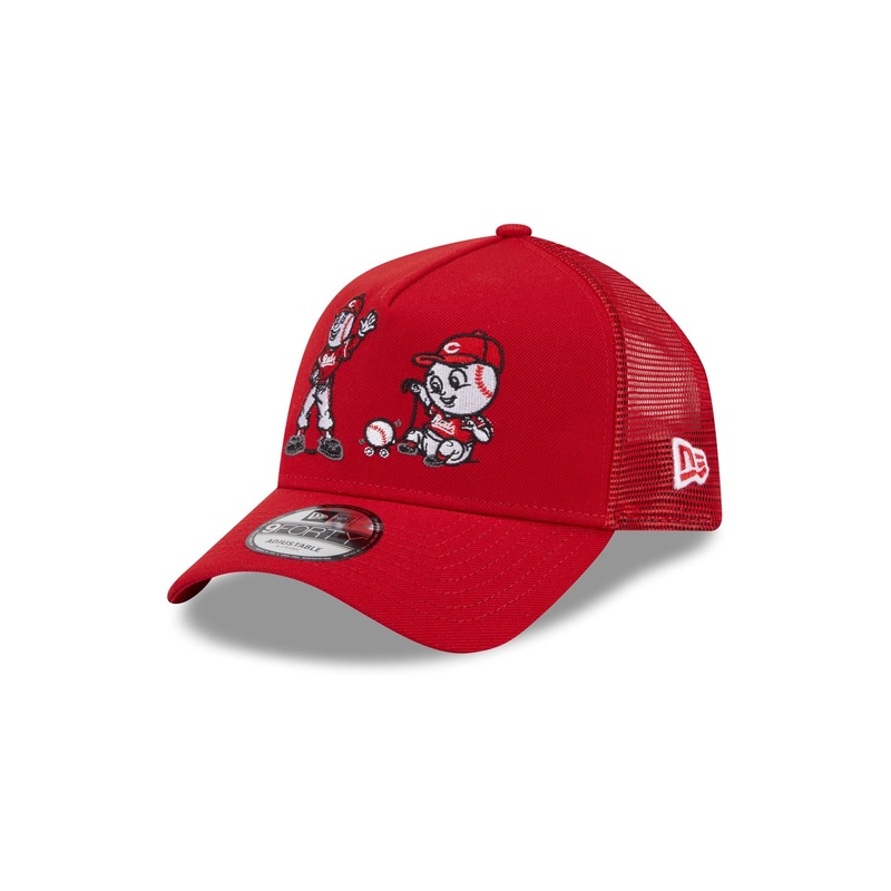 Cincinnati Reds Generation Mascots 9FORTY A-Frame Trucker Hat One Size