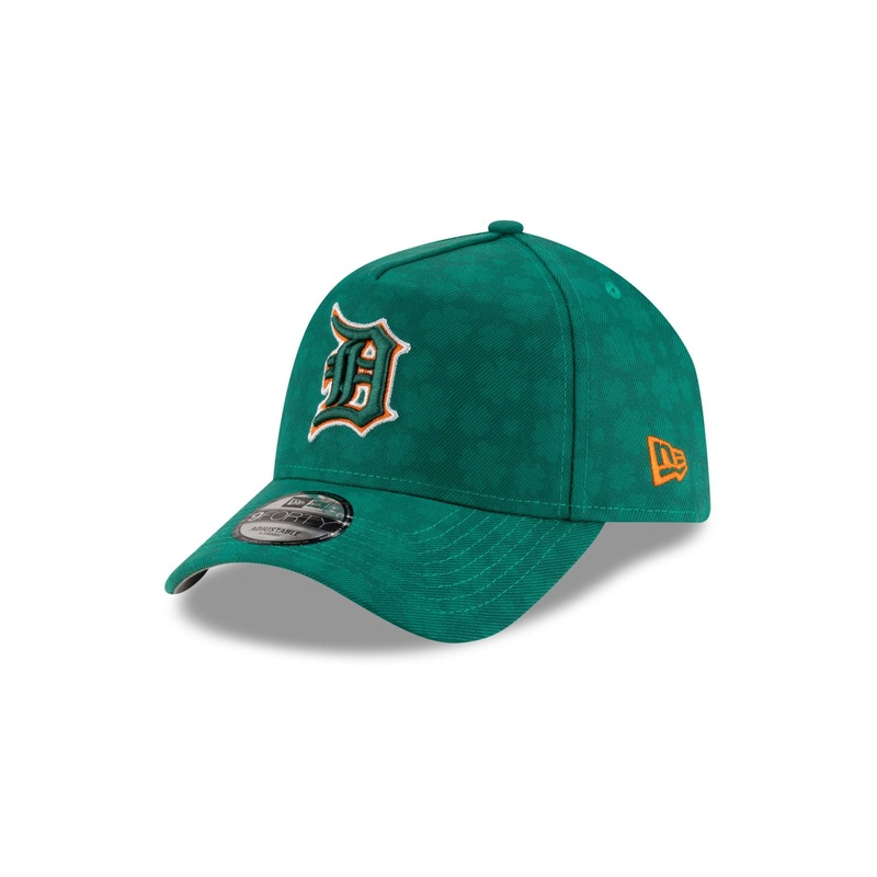 Detroit Tigers St. Patrick’s Day 2025 9FORTY A-Frame Snapback Hat One Size