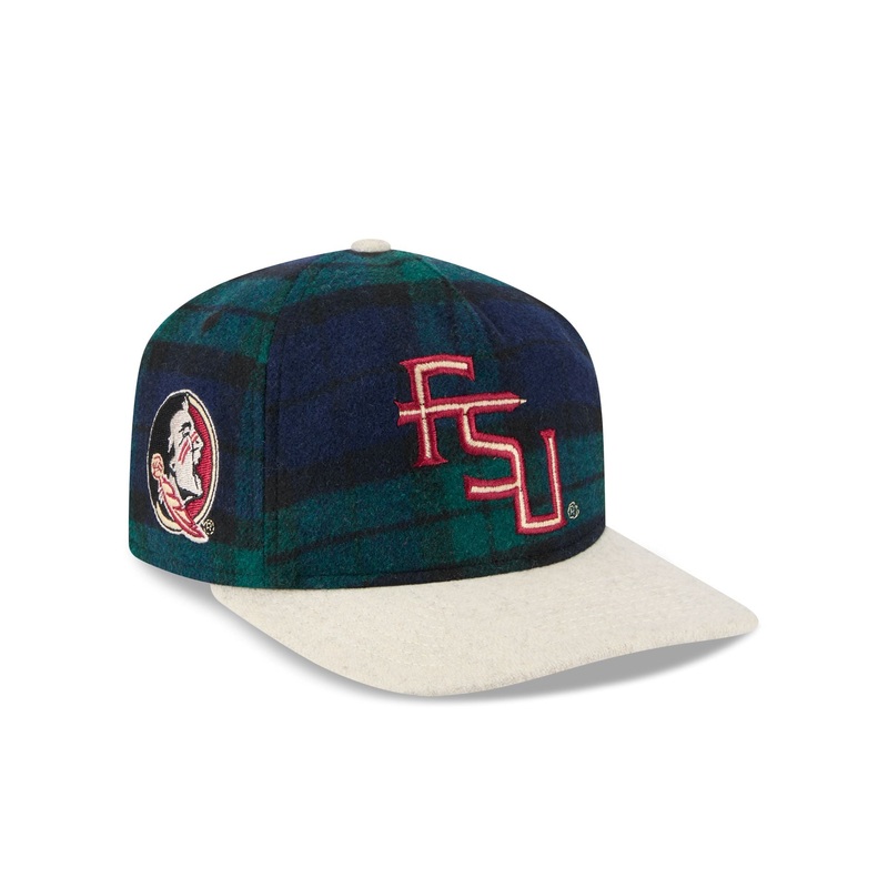 Florida State Seminoles Plaid Letterman 19TWENTY Adjustable Hat One Size