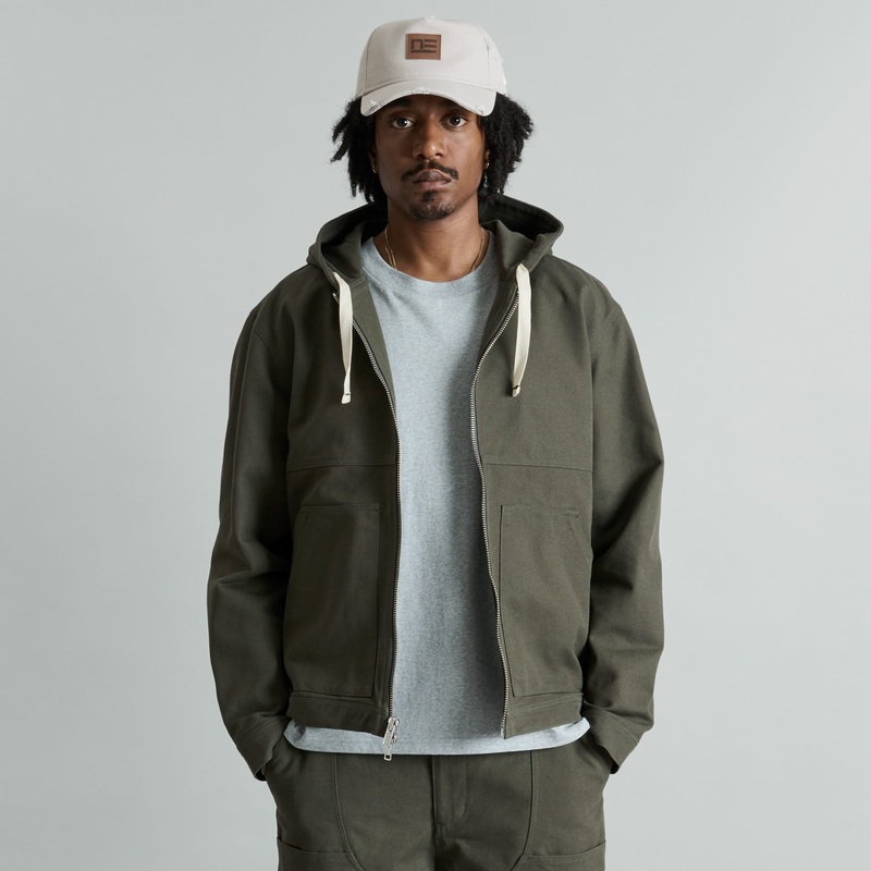 Forge Dusty Charcoal Hooded Work Jacket S