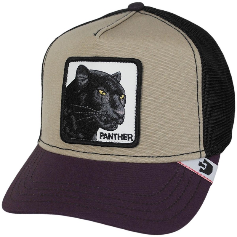 MVP Panther Mesh Trucker Snapback Baseball Cap PURPLE ADJUSTABLE