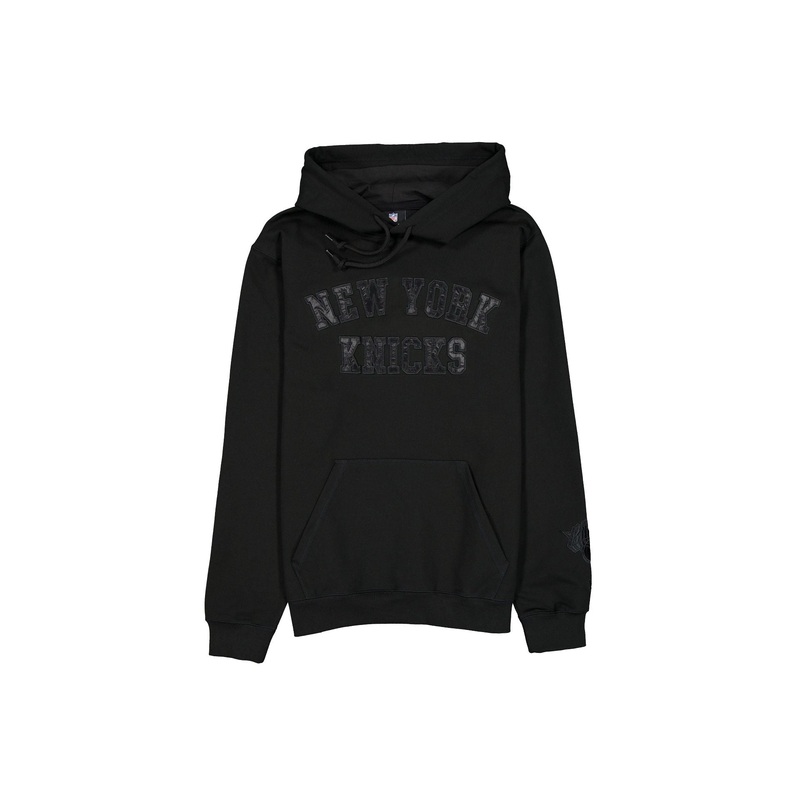 New York Knicks Black on Black Logo Select Hoodie S
