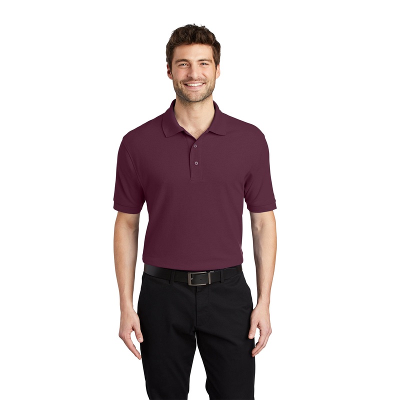 Port Authority K500 Silk Touch Polo – Maroon Maroon XS