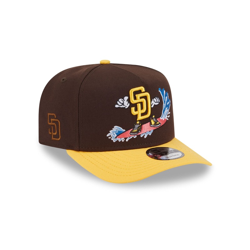San Diego Padres Cartoon 9FIFTY A-Frame Snapback Hat One Size