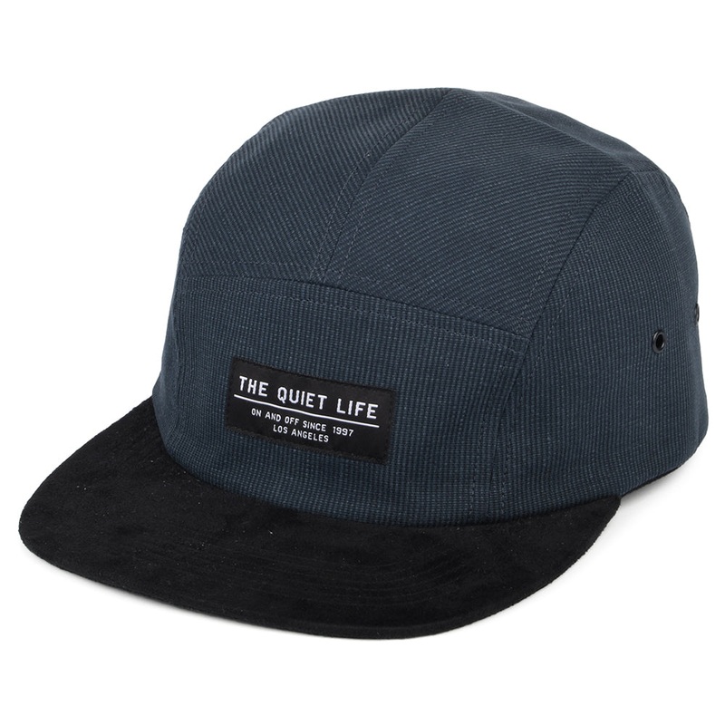 The Quiet Life Hats Cord Combo 5 Panel Cap – Navy-Black Adjustable