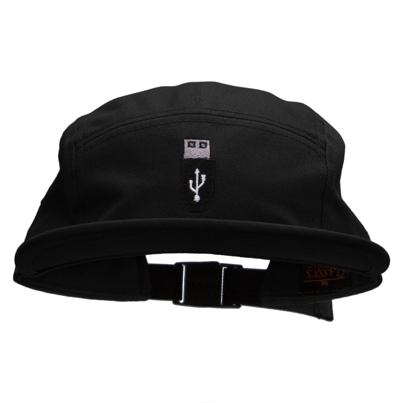 USB Embroidered Classic Jockey Cap Black One Size