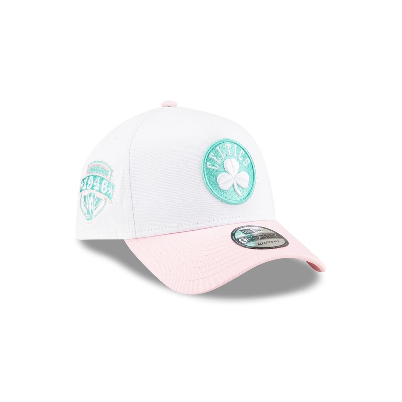 Boston Celtics Spring Colorway 9FORTY A-Frame Snapback Hat One Size