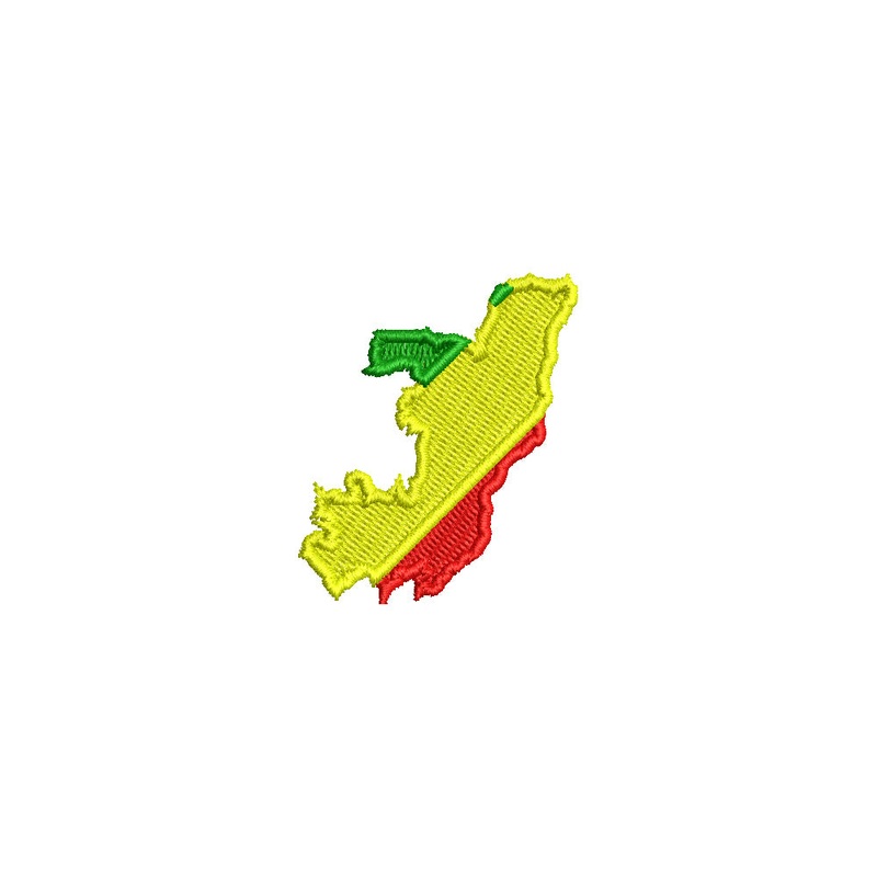 Congo Map Flag Default Title One Size