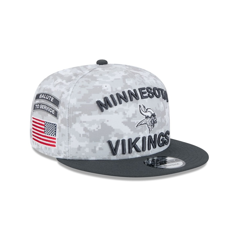Minnesota Vikings 2024 Salute to Service 9FIFTY Snapback Hat One Size