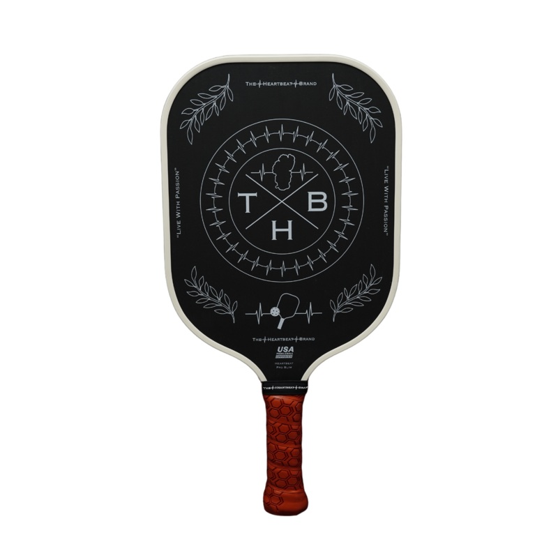 Pickleball Paddle – Heartbeat PRO SLIM – Cream / Tan / Black