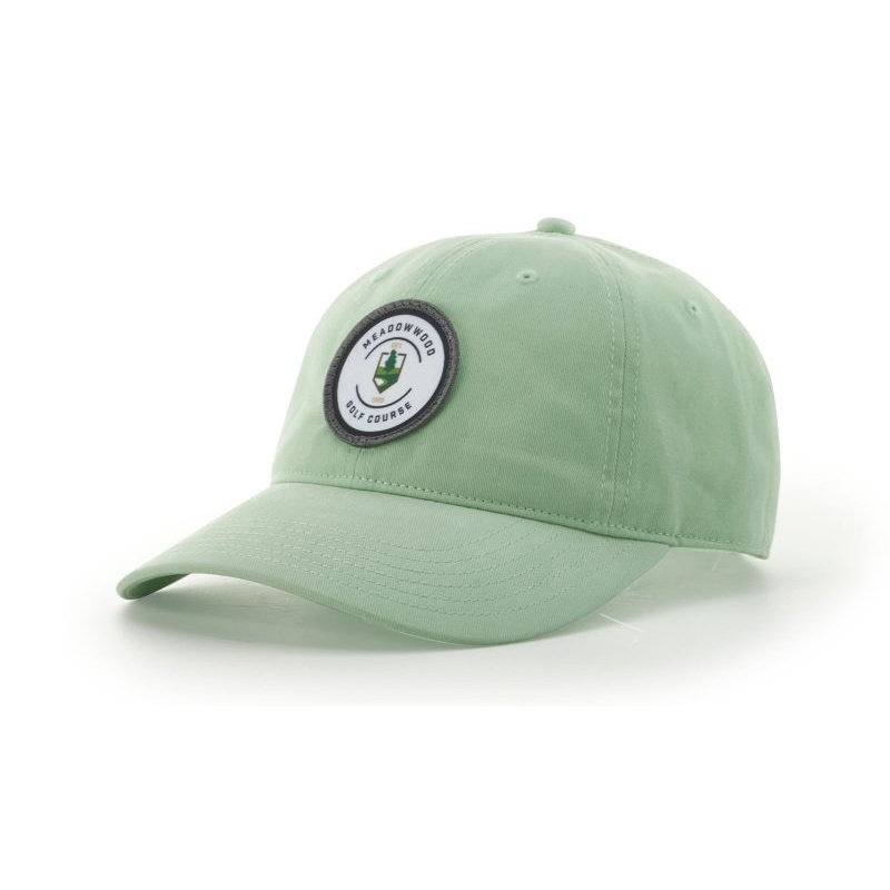 Richardson 326 Brushed Canvas Cap, Peached Cotton Twill Hat Black