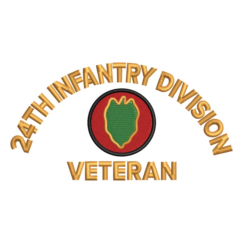 U.S. Army 24th Infantry Division Logo U.S. Army 24th Infantry Division Logo One Size